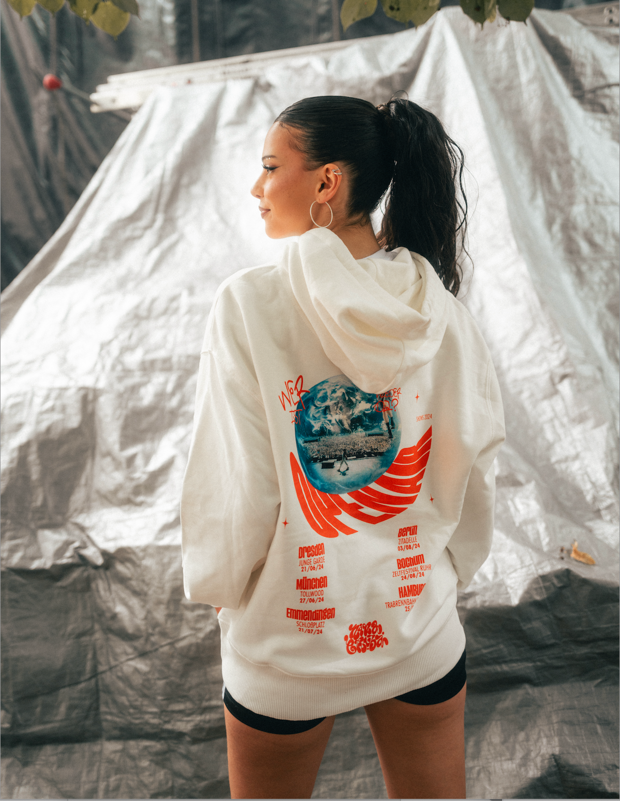 Nina Chuba Open-Air-Tour Hoodie 2024 - Off-White