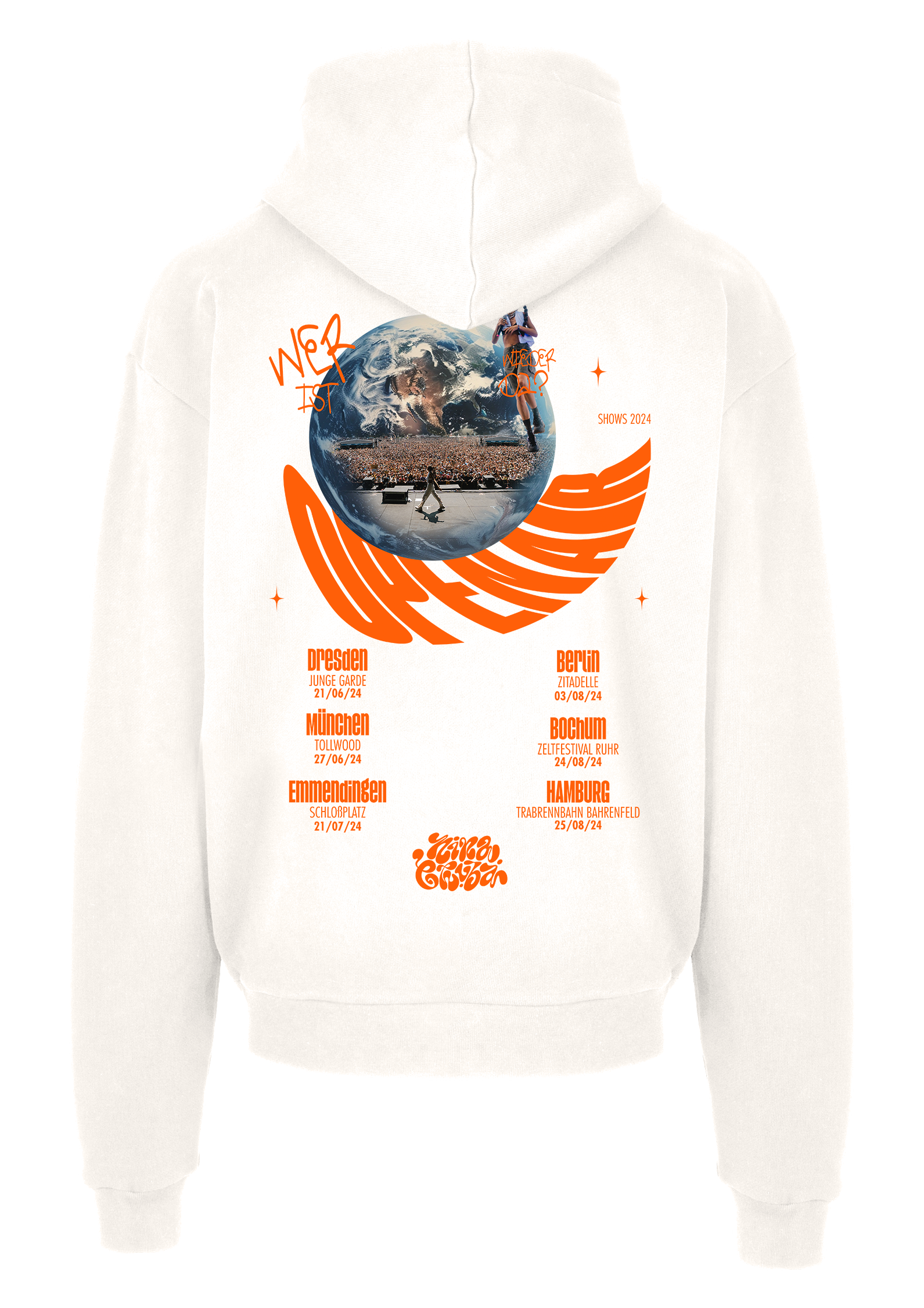 Nina Chuba Open-Air-Tour Hoodie 2024 - Off-White